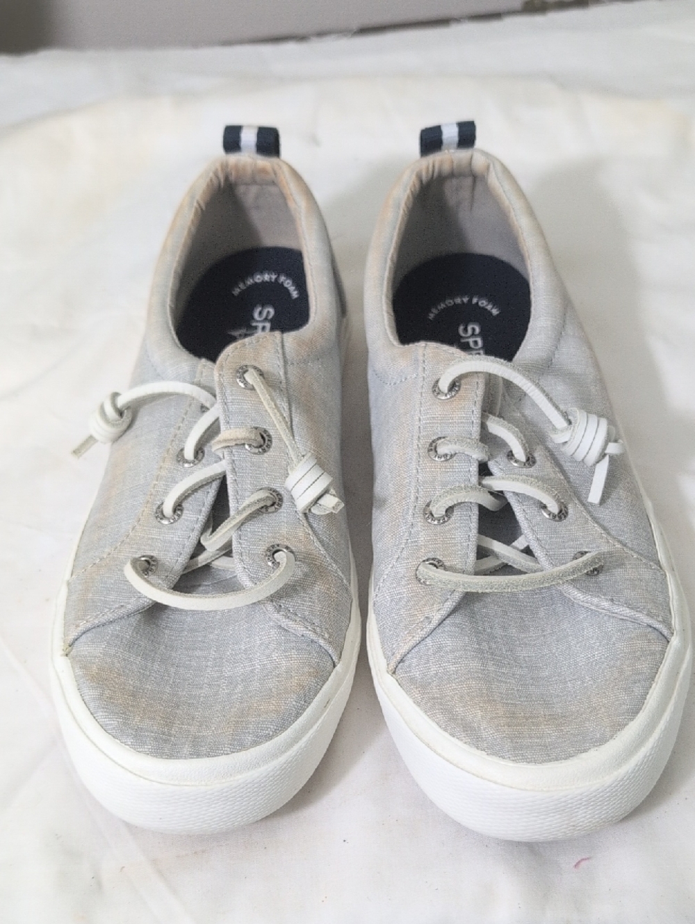 Sperry Women's Slip-On Sneakers in Light Gray